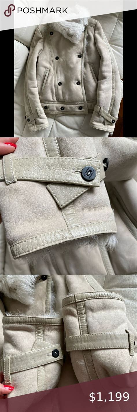 burberry jacket fur shearling|burberry prorsum shearling jacket.